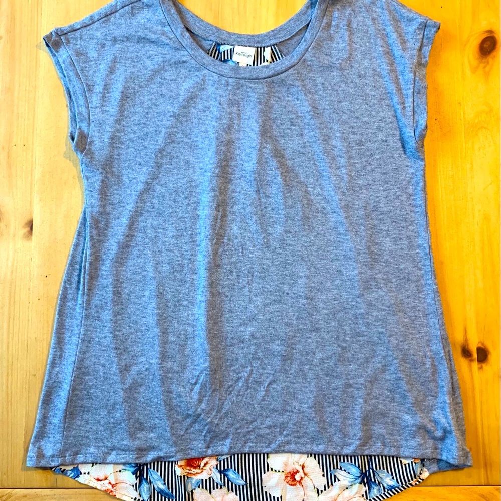 Kaileigh Mixed Material Knit Top